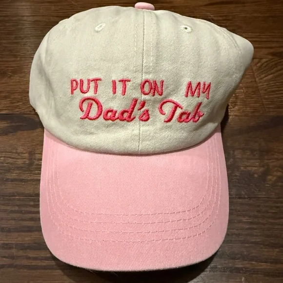 Francesca’s ‘Put It On My Dad's Tab' Baseball Cap - Picture 1 of 7